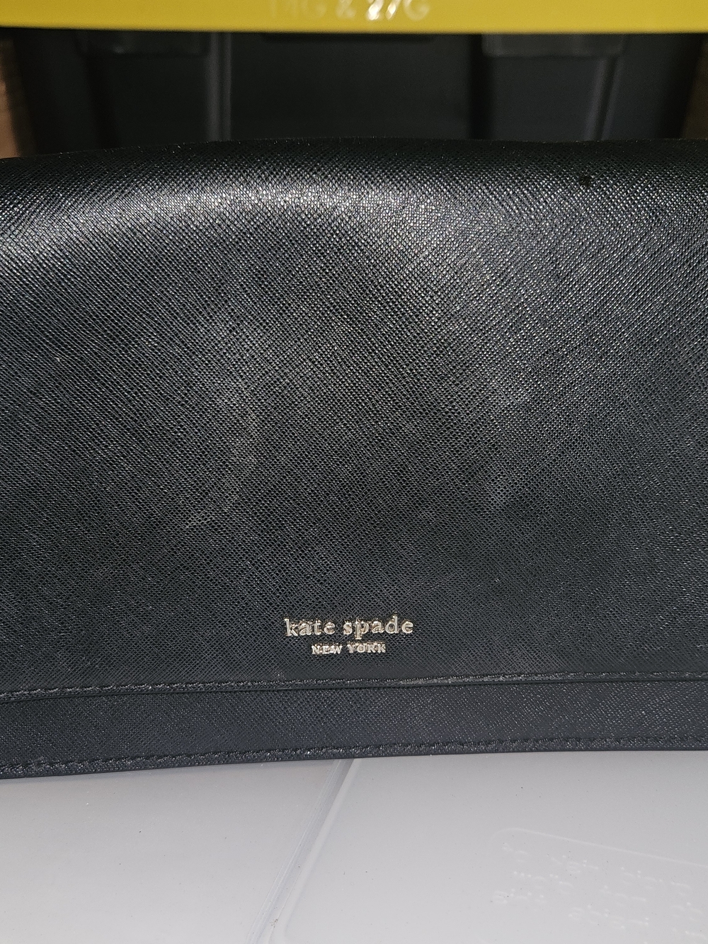 Kate Spade Black Saffiano Leather Crossbody Bag